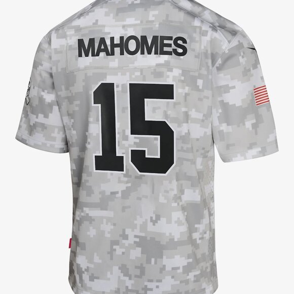 KANSAS CITY CHIEFS #15 Mahomes "Salute to Service" Jersey - Picture 1 of 2